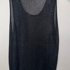 Y2K black mesh DKNY tank size medium